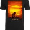 T-shirts homme Merchcode Lion King Sunset Tee