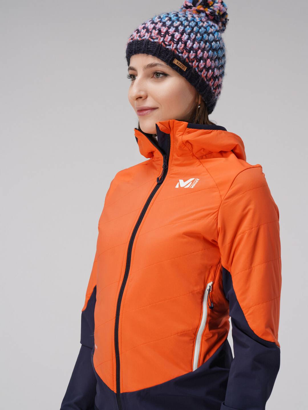 Vêtements de sports d'hiver Millet Touring Speed XCS Hoody Womensaphir/coral chrome