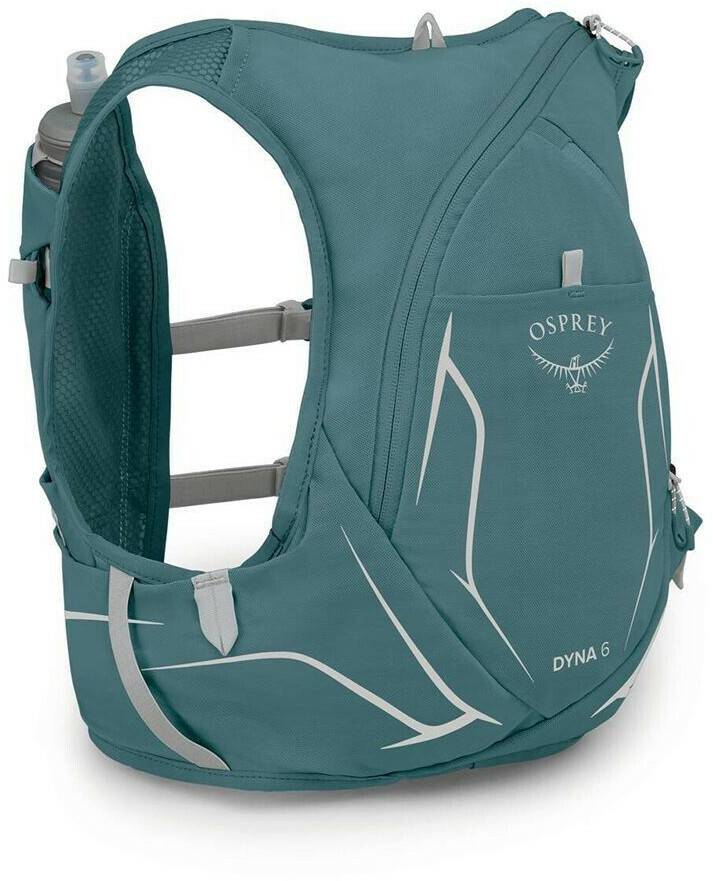 Osprey Dyna 6 with FlasksL cascade blue/silver lining Équipement running