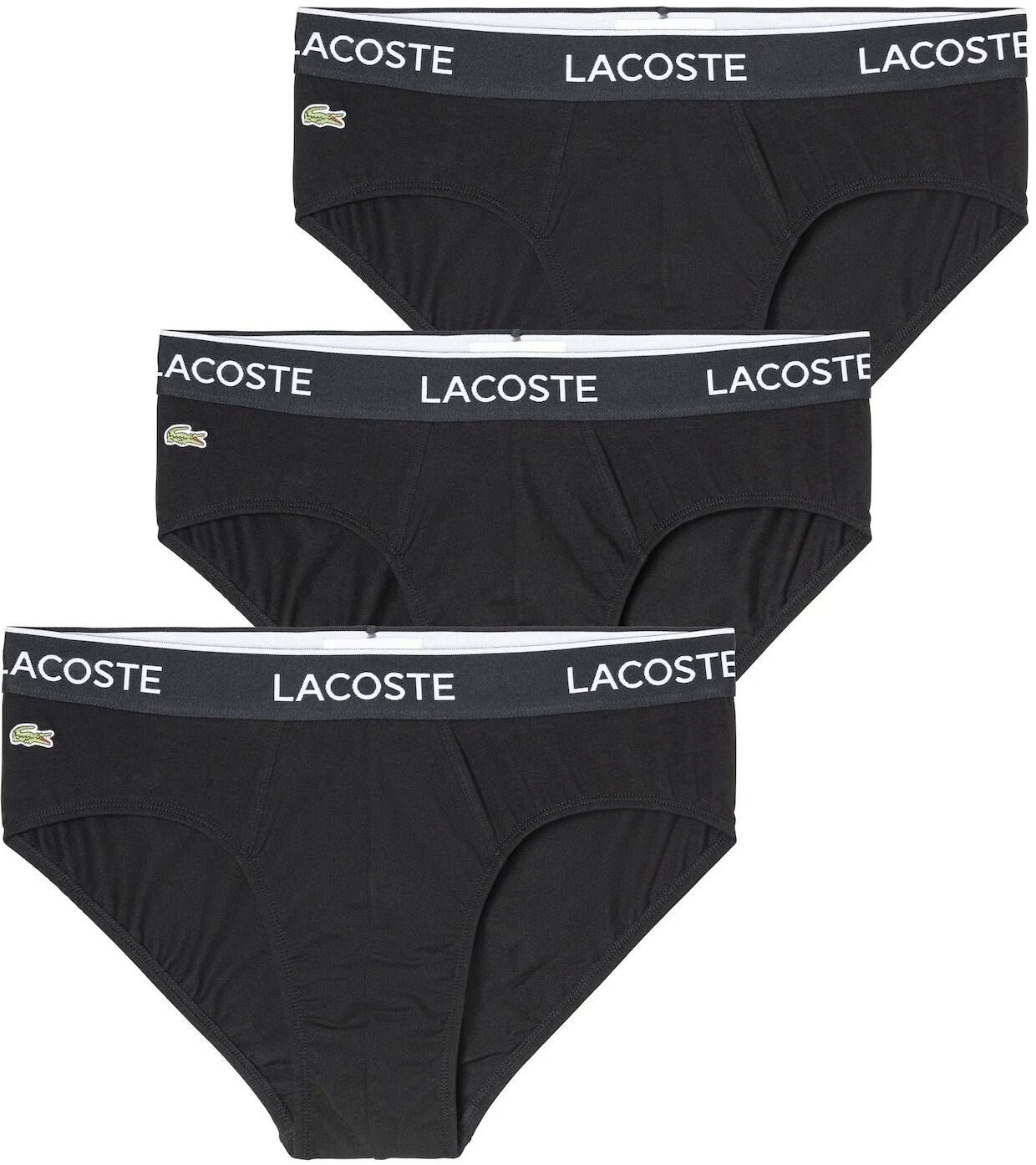 Lacoste 3-Pack Slips (8H3472)(8H3472-031) black Sous-vêtements homme