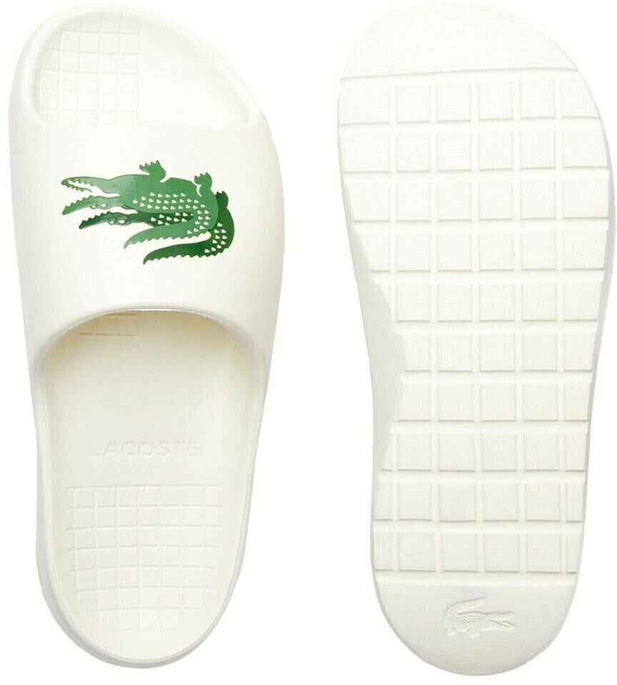 Chaussures de plage Lacoste Serve Slide 2.0 Evo blockoff white/green