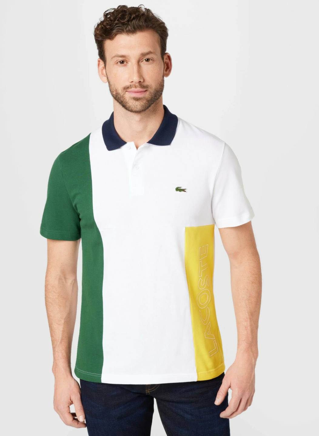 Lacoste Relaxed Polo (PH7223)white/green/yellow T-shirts homme