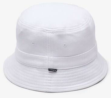 Lacoste Uni Organic Cotton Bucket Hatwhite Chapeaux