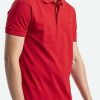 Lacoste Paris Polo Shirt Regular Fit Stretch Cotton Piqué (PH5522)(PH5522-240) red T-shirts homme