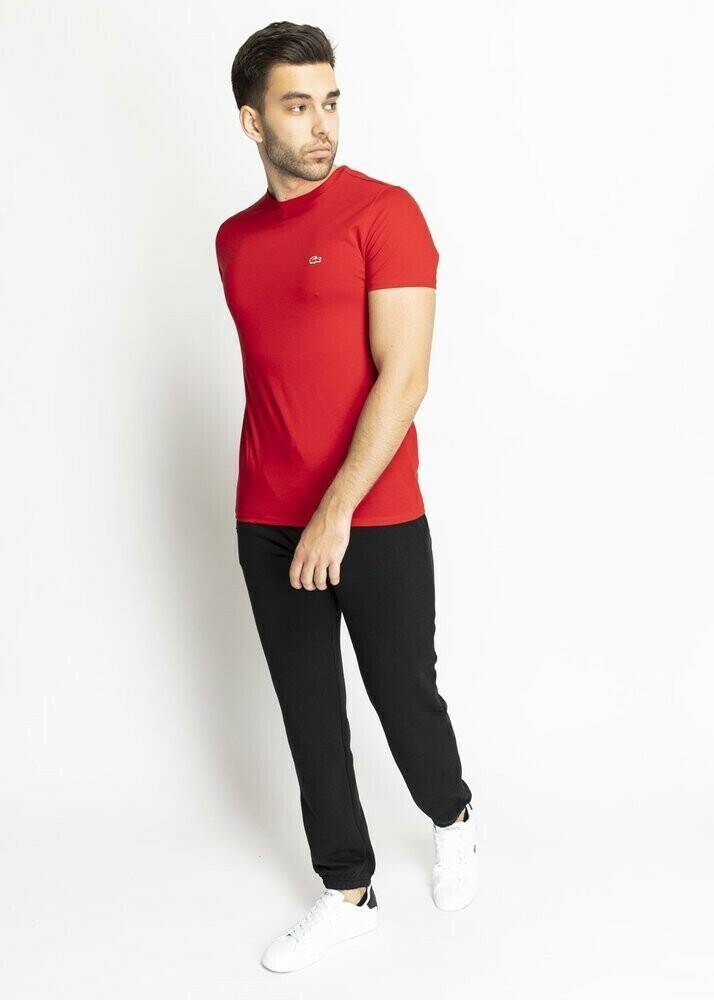 T-shirts homme Lacoste Men's Crew Neck Pima Cotton Jersey T-shirt (TH6709)red