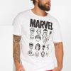 Merchcode T-Shirt Marvel white (MC312WHT) T-shirts homme