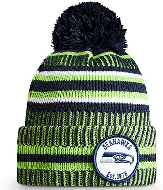 Bonnets New Era Bobble NFL HatSeattle Seahawks