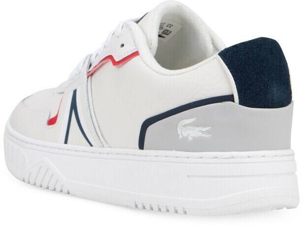 Lacoste L001 Leather(42SMA0092) white/navy/red Baskets