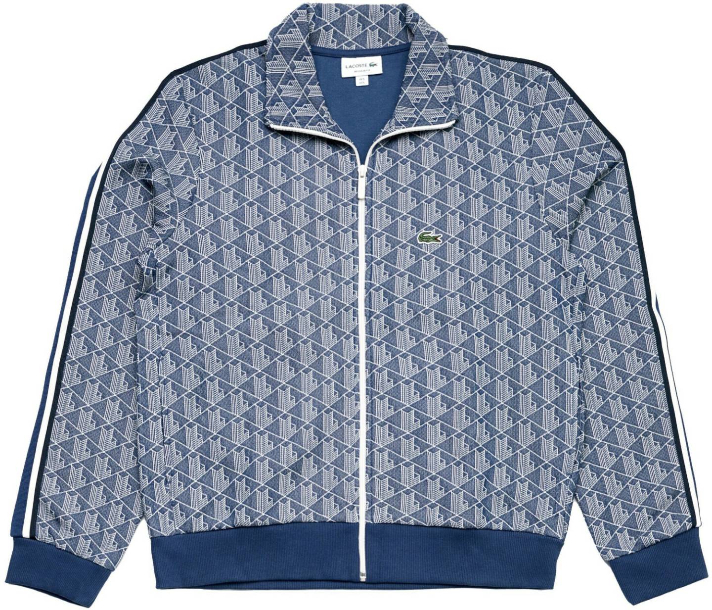 Lacoste Sweatshirt with Paris-Jacquard-Monogram (SH1368)navy blue/white Pulls & sweats homme