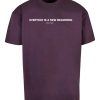 T-shirts homme Merchcode T-Shirt 'Hope' purple white