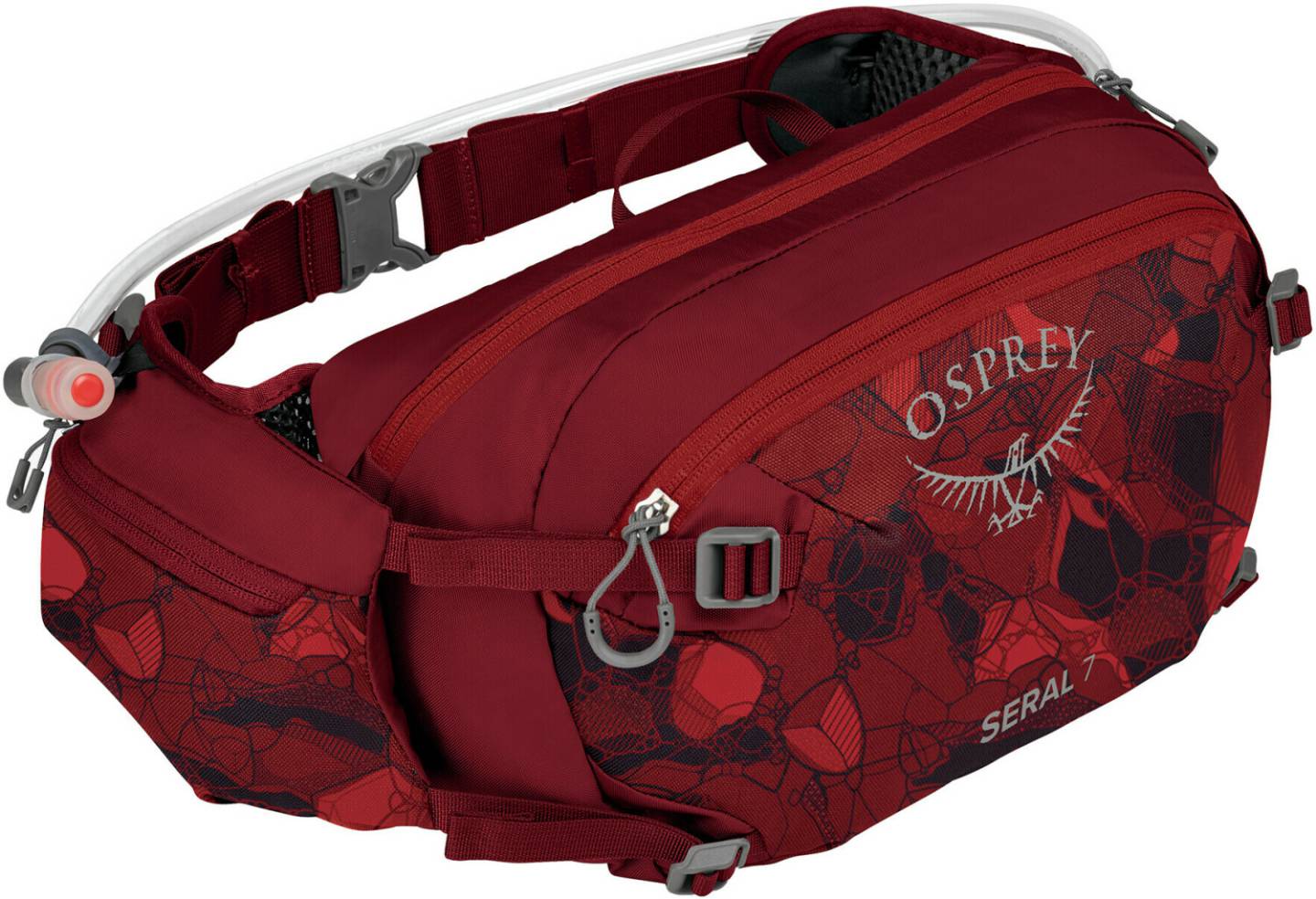 Sacs banane Osprey Seral 7L Bike Lumbar Packclaret red