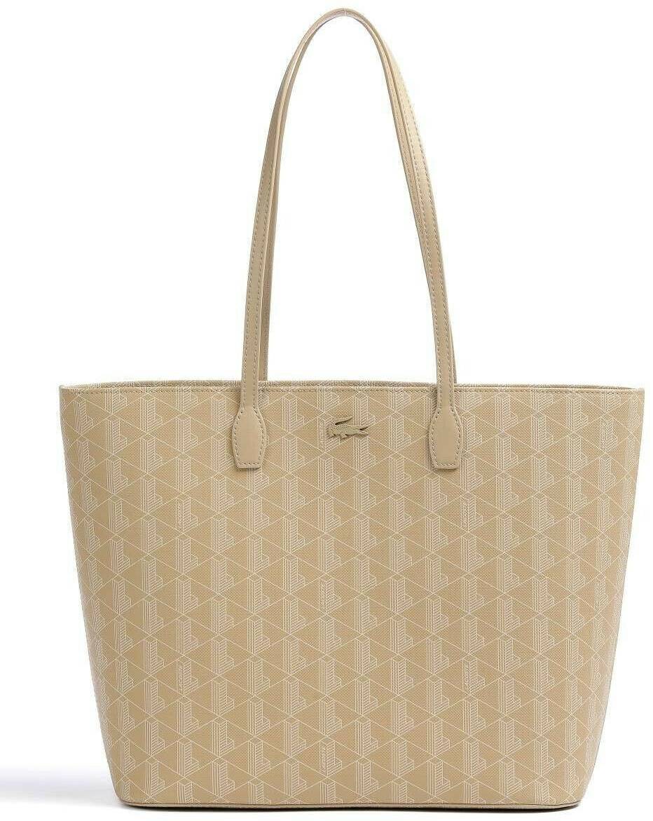 Lacoste Chantaco M Zip Shopping Bagviennois beige Sacs à main