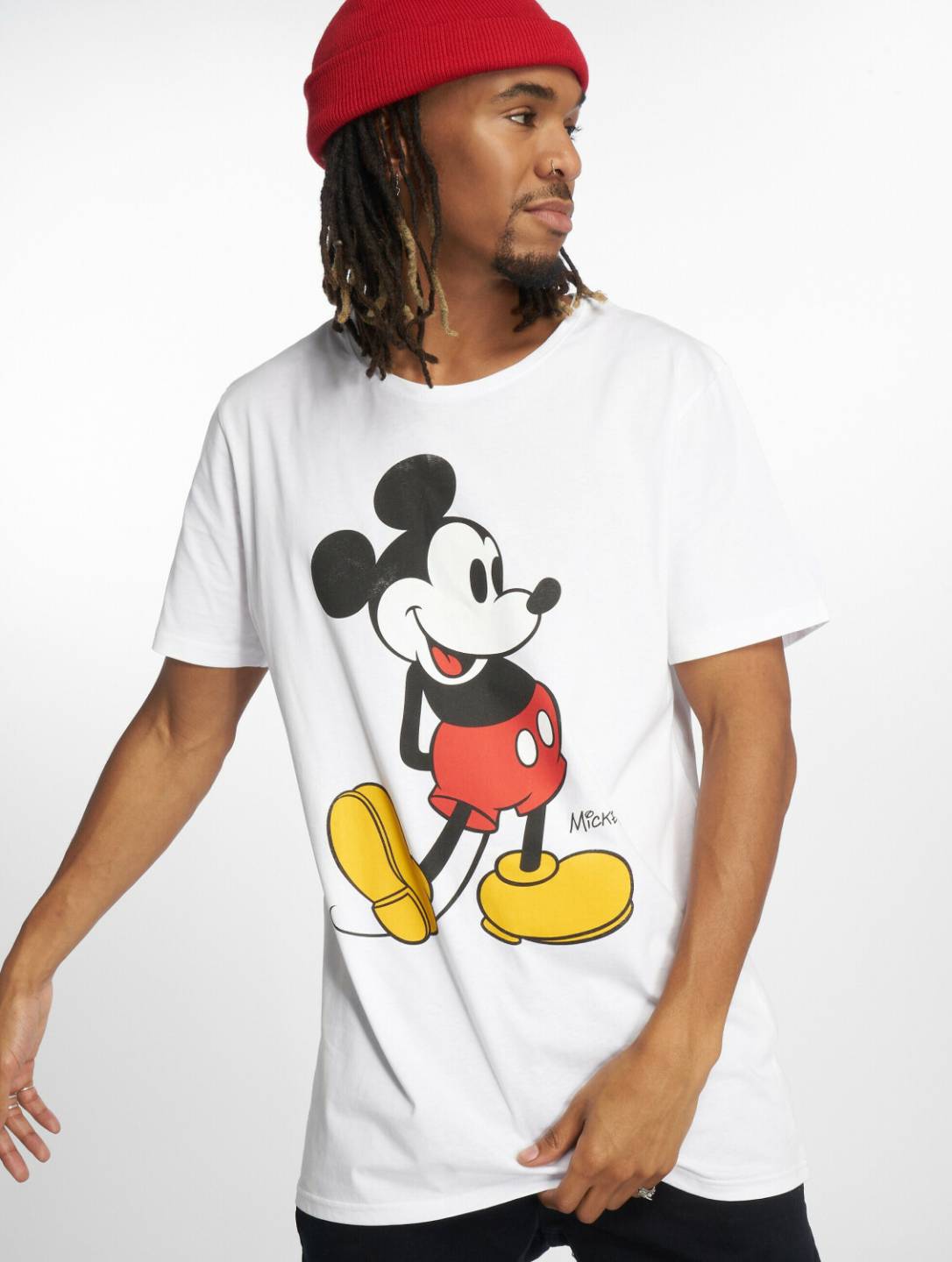 T-shirts homme Merchcode T-Shirt Mickey Mouse white (MC315WHT)