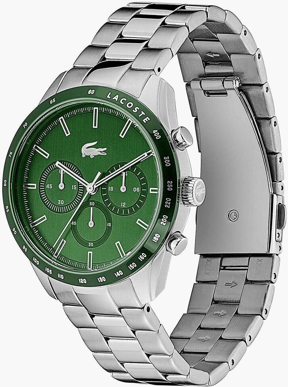 Lacoste Boston Chronographgreen/silver strap Montres