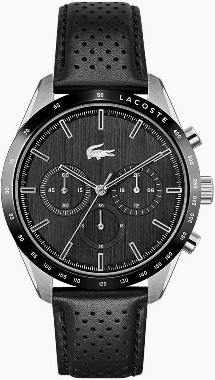 Lacoste Boston Chronographblack leather strap Montres