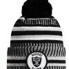 New Era Bobble NFL HatOakland Raiders Bonnets