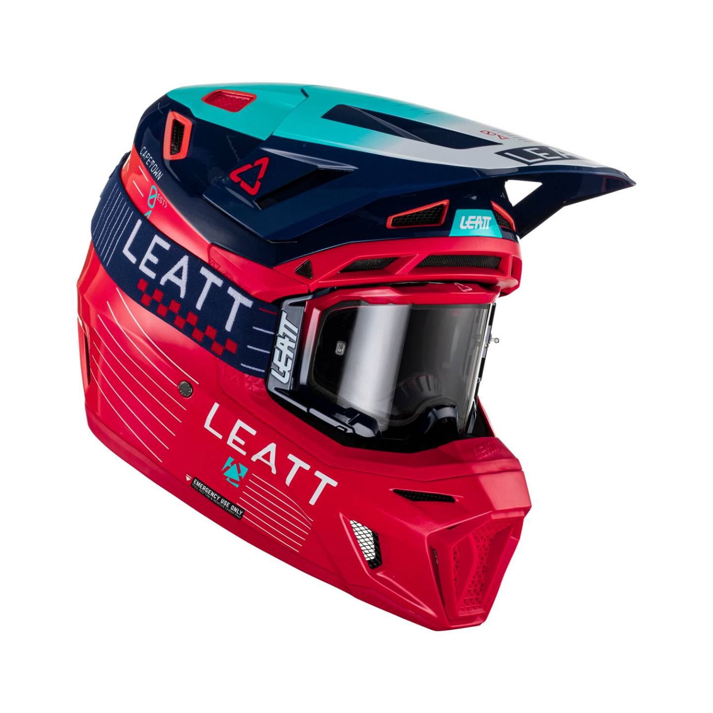 Casques moto Leatt Kit Moto 8.5 V23 Composite with 5.5 gogglesRed