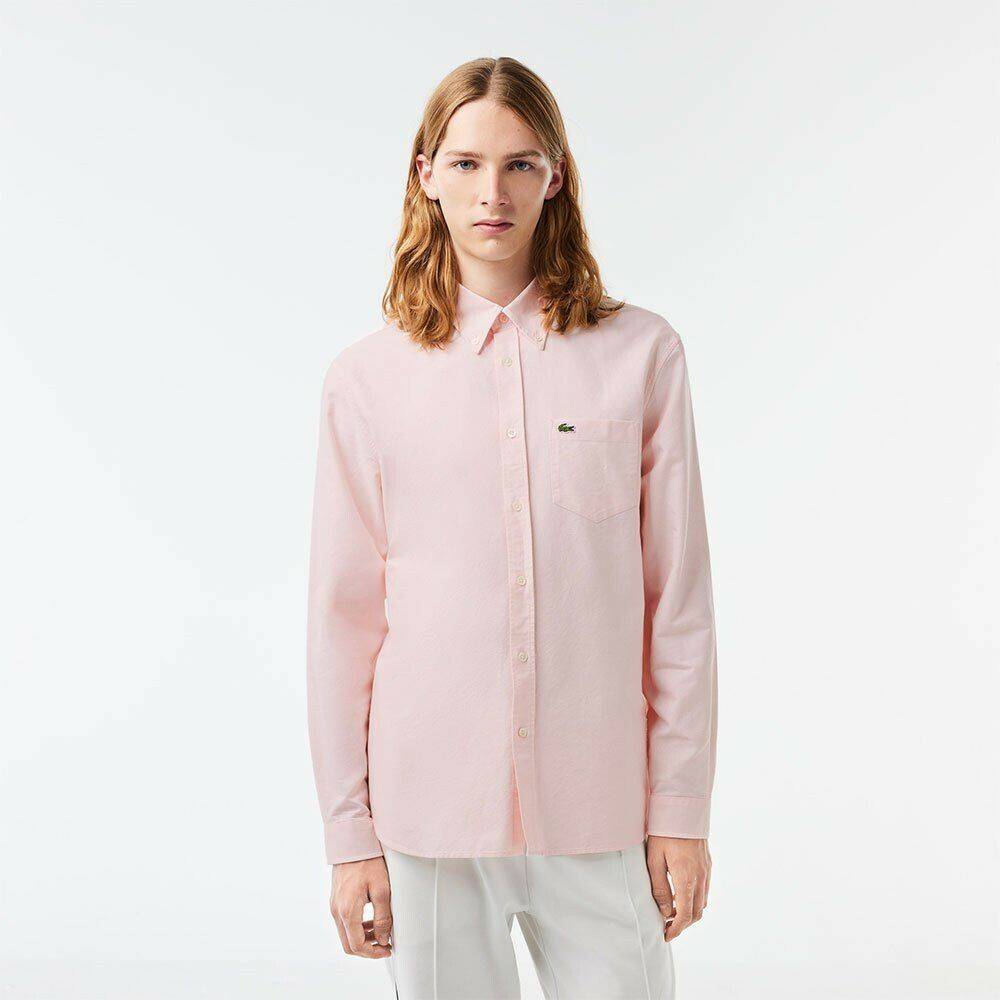 Lacoste Long Sleeve Shirt (CH1911)rose Chemises homme