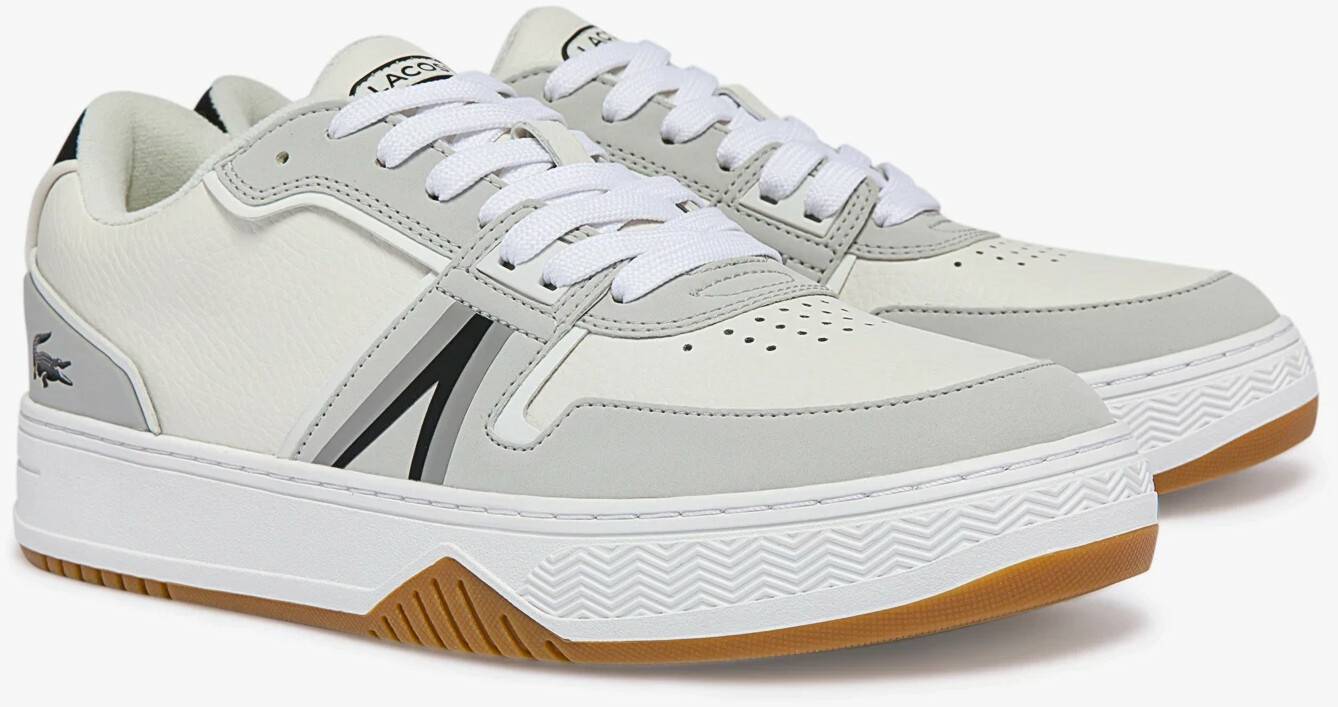 Lacoste L001 LeatherColour-Pop white/black Baskets