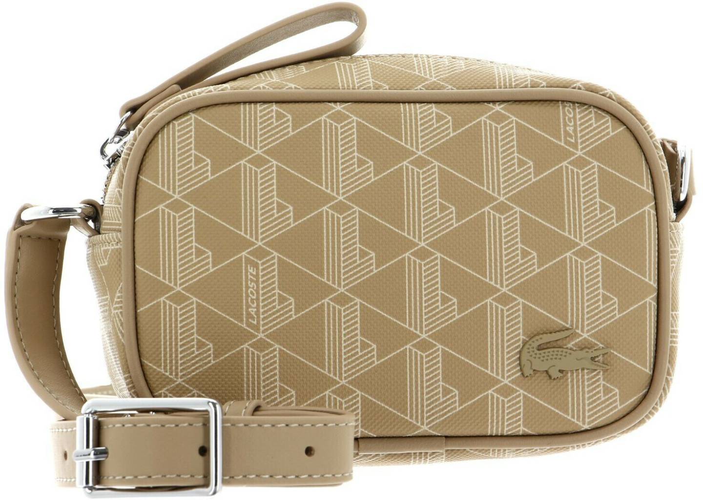 Lacoste Daly Lifestyle Seasonal Shoulder Bag (NF4276DG)viennois beige (NF4276DG-L01) Sacs à main