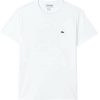 T-shirts homme Lacoste Men's Crew Neck Pima Cotton Jersey T-shirt (TH6709)white