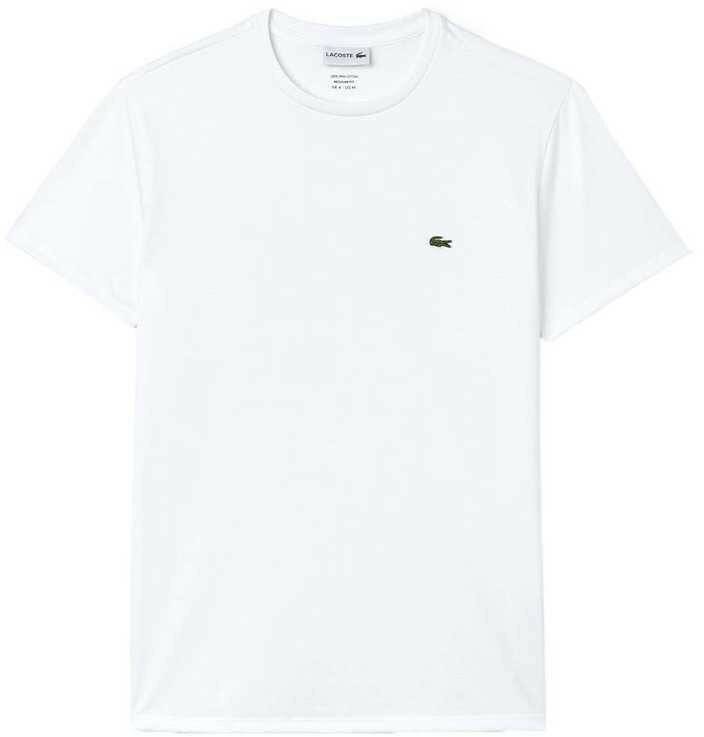 T-shirts homme Lacoste Men's Crew Neck Pima Cotton Jersey T-shirt (TH6709)white